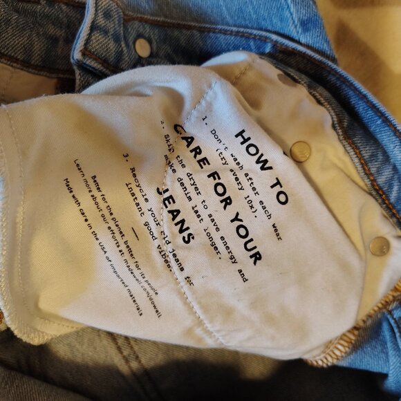 Madewell The Perfect Vintage Jean Distressed Cropped Pant Fringe Hemline - Picture 12 of 12